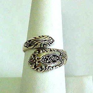Sterling Silver Victorian Spoon Ring